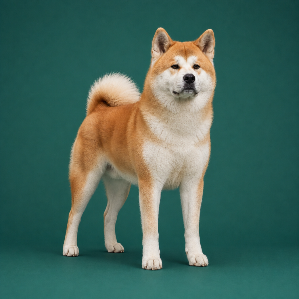 Akita, studio portrait