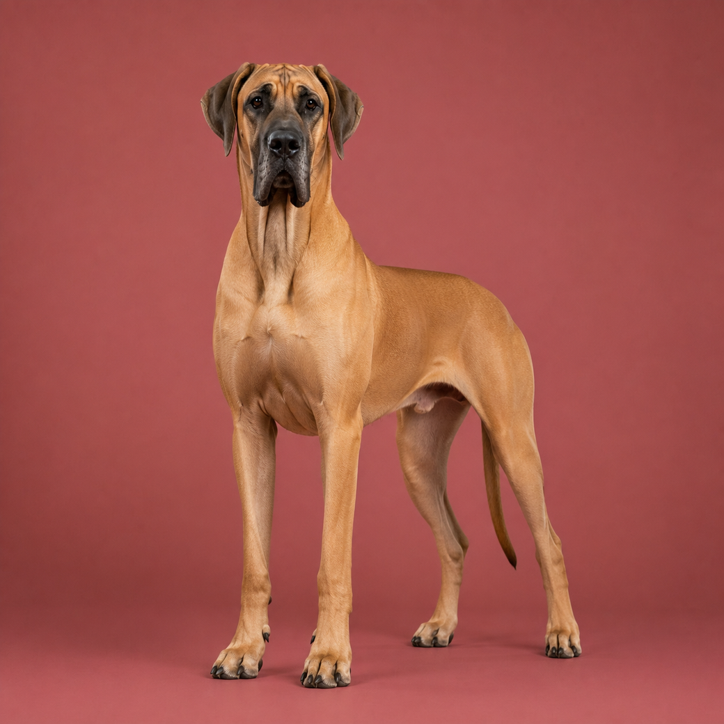Great Dane, studio portrait