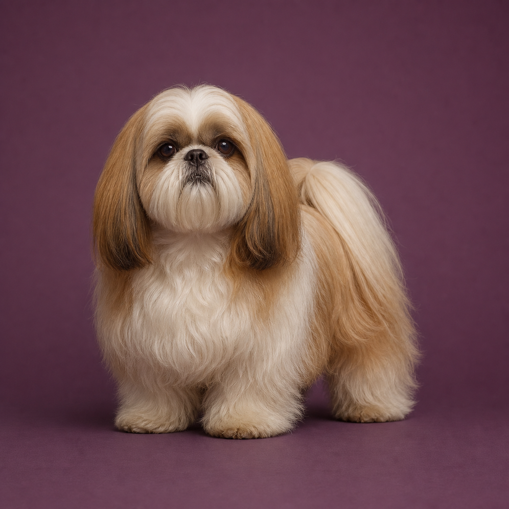 Shih Tzu, studio portrait