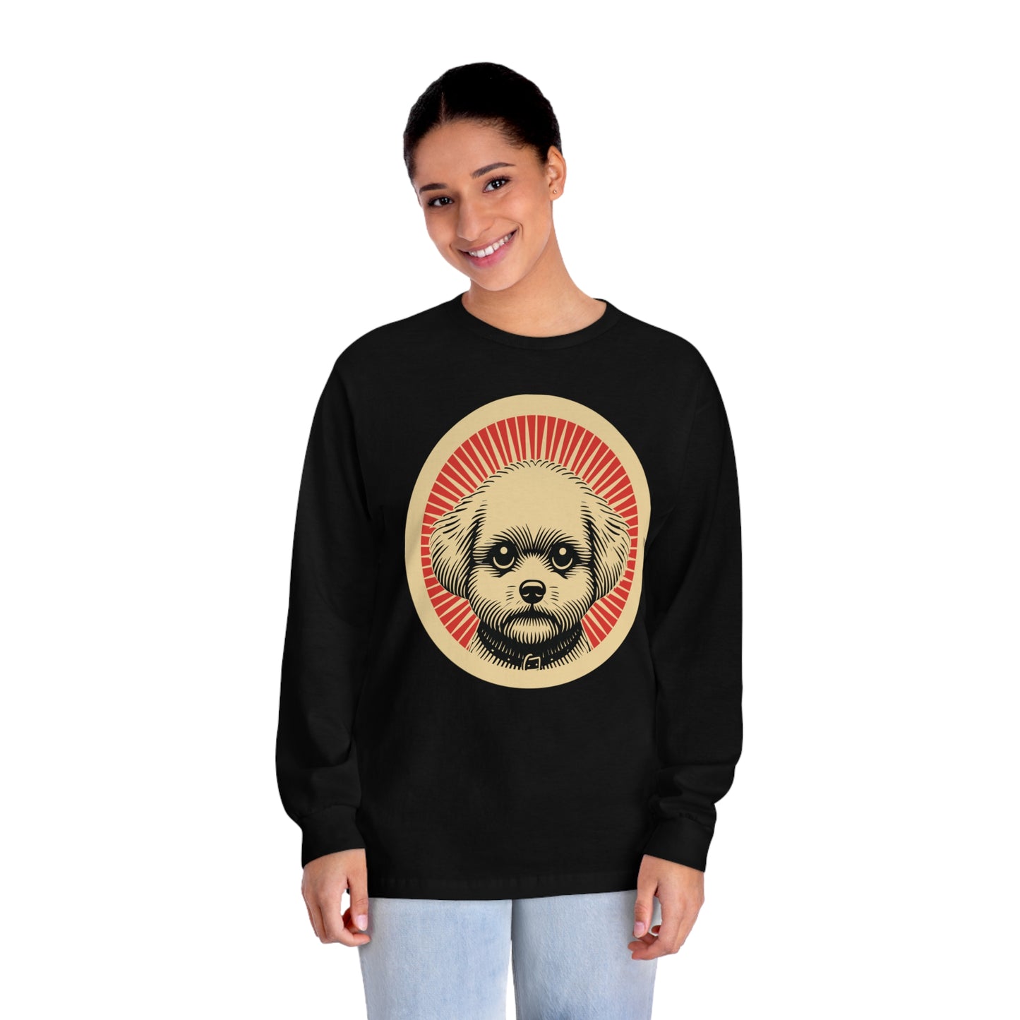 Bichon Frise Long Sleeve Tee for Adults