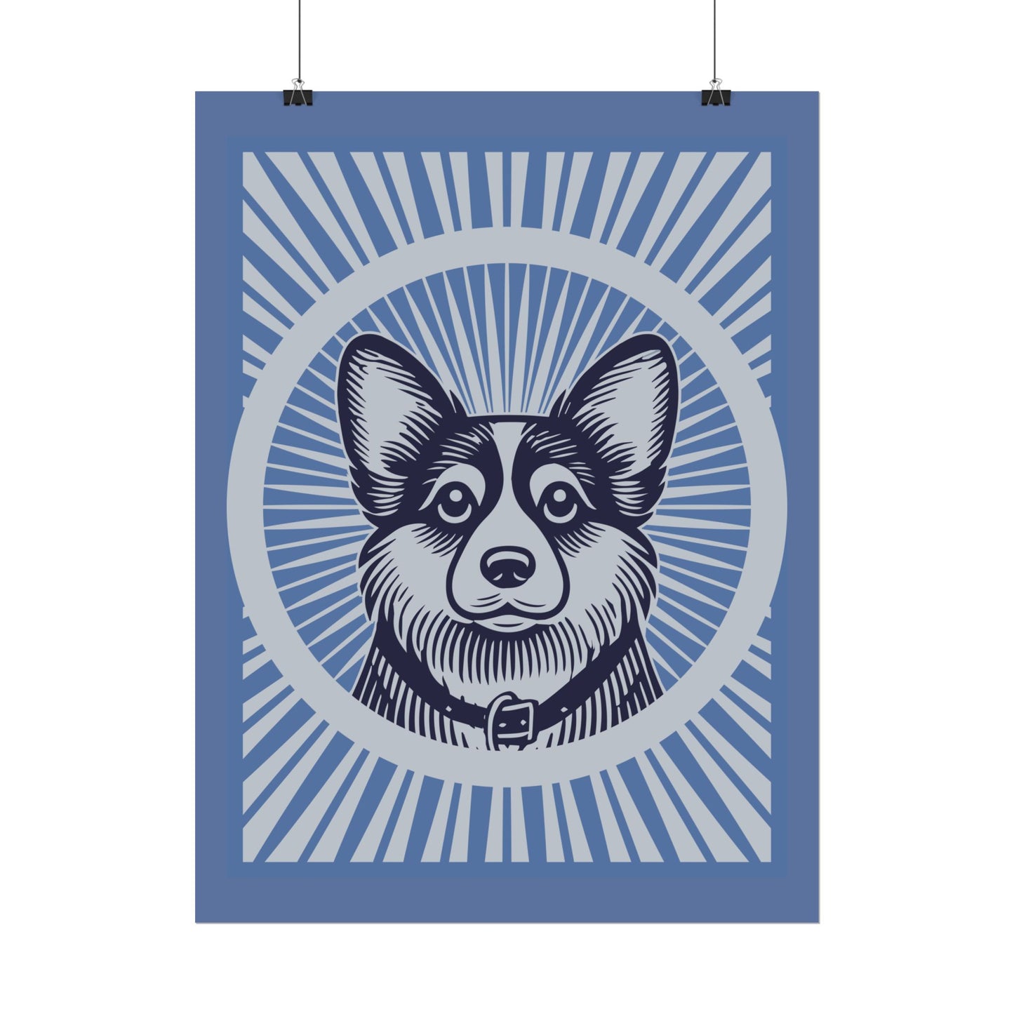 Corgipoo Art Print