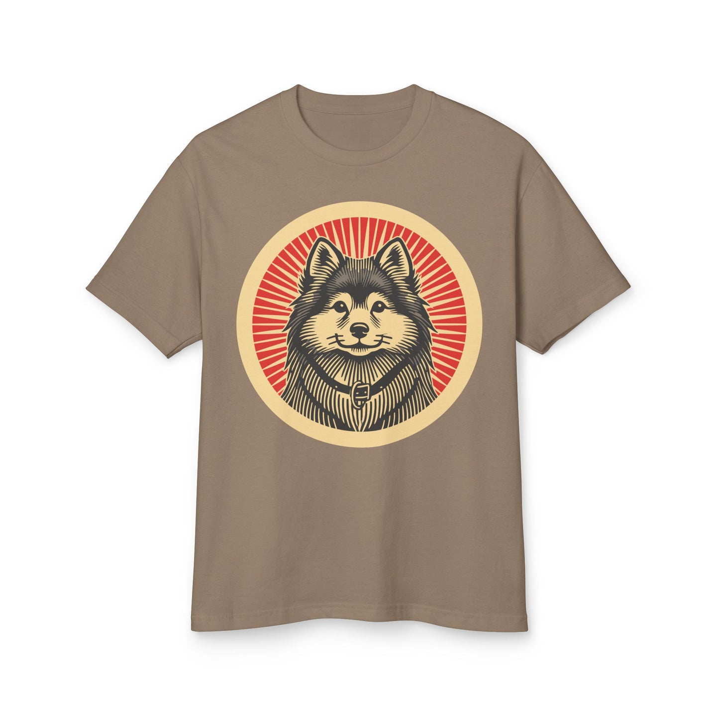 Finnish Spitz Heavyweight Cotton T-Shirt for Adults