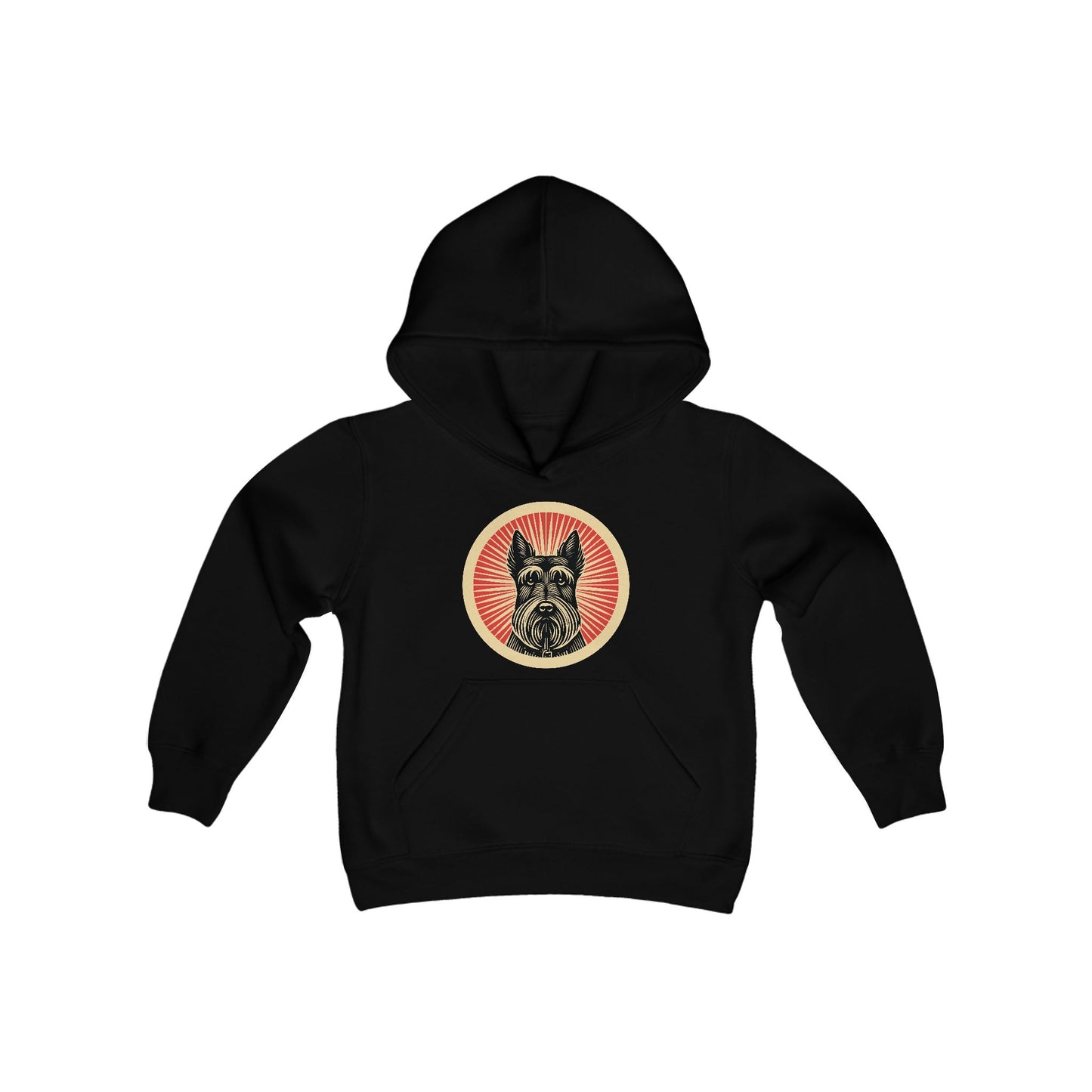 Scottish Terrier Heavy Hoodie for Kids