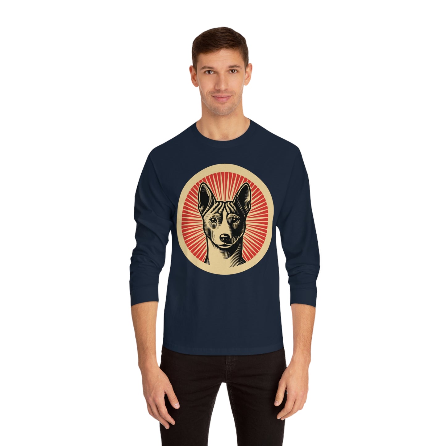 Basenji Long Sleeve Tee for Adults