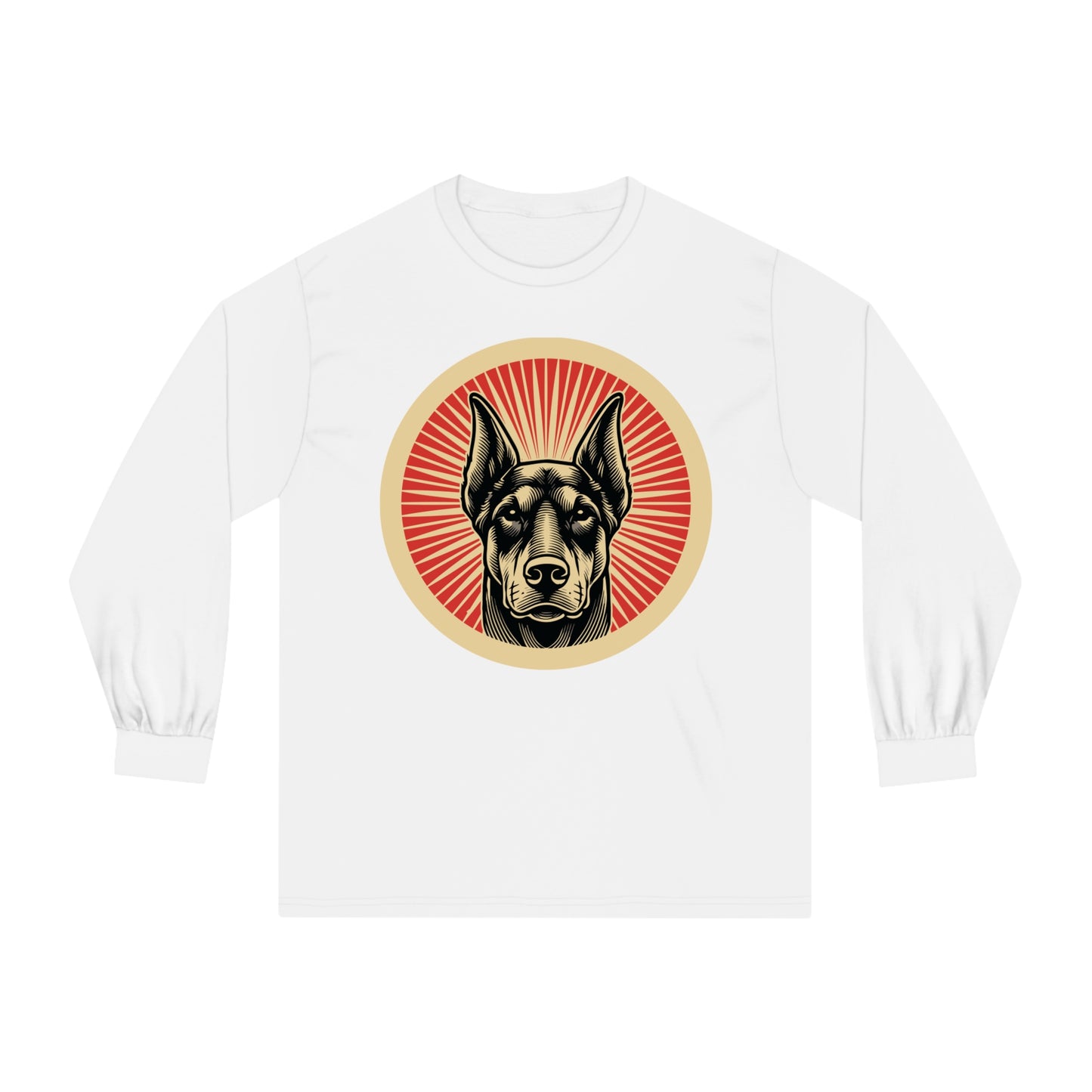 Doberman Pinscher Long Sleeve Tee for Adults