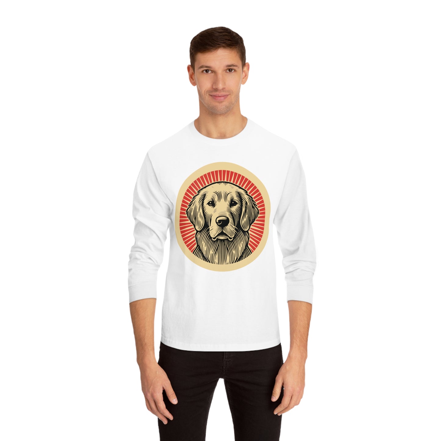 Golden Retriever Long Sleeve Tee for Adults