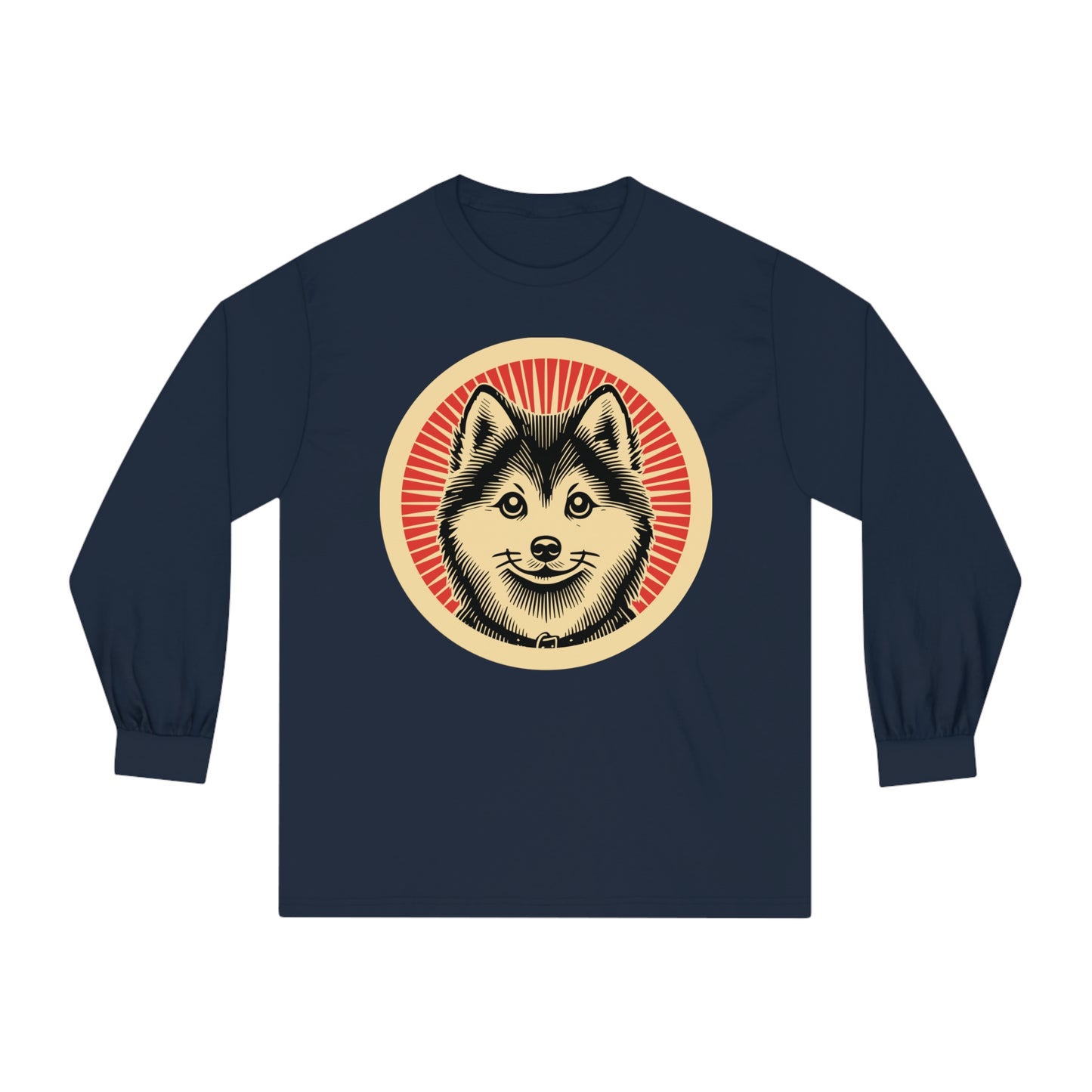 Pomsky Long Sleeve Tee for Adults