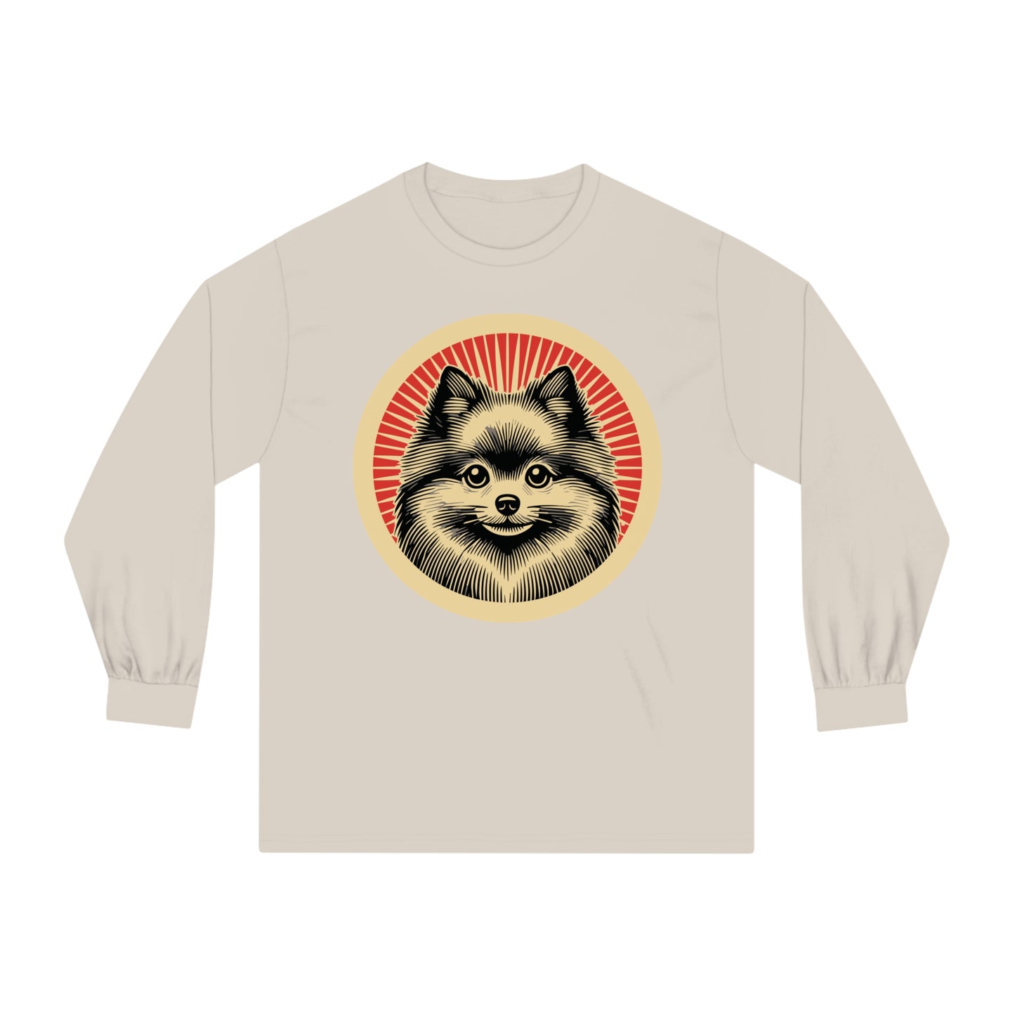 Pomeranian Long Sleeve Tee for Adults
