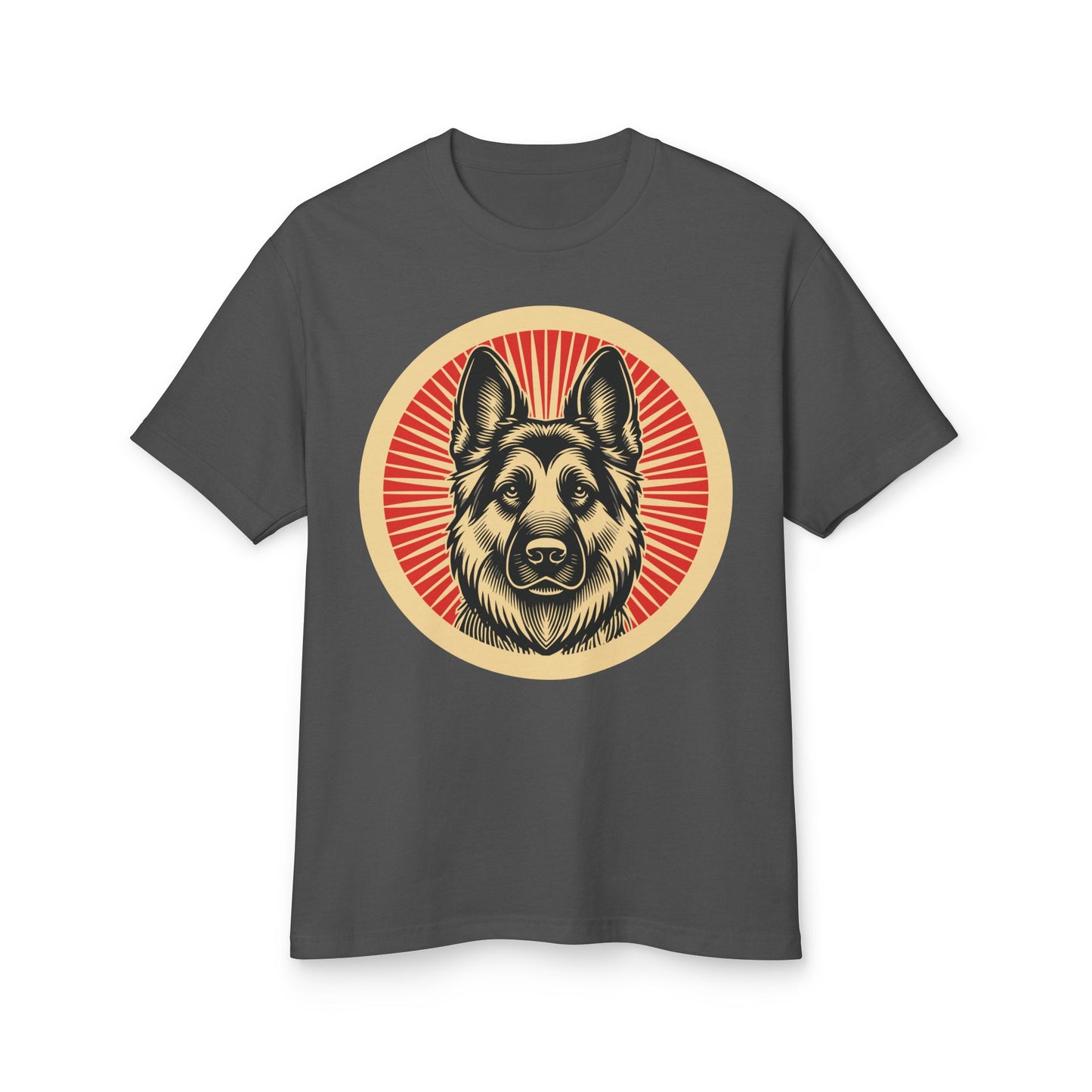 German Shepherd Heavyweight Cotton T-Shirt for Adults