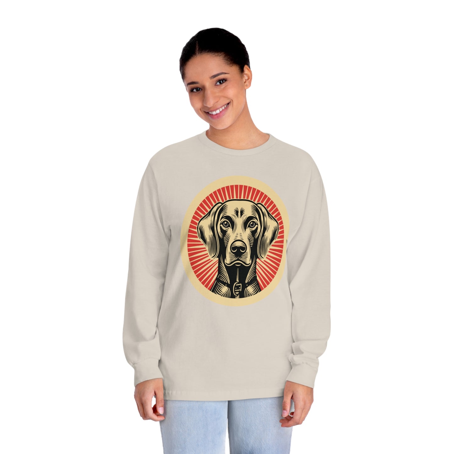 Weimaraner Long Sleeve Tee for Adults