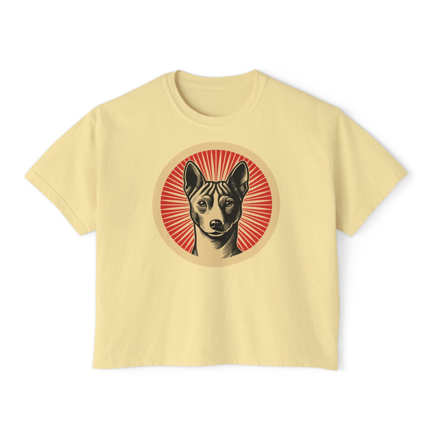 Basenji Boxy Tee for Women