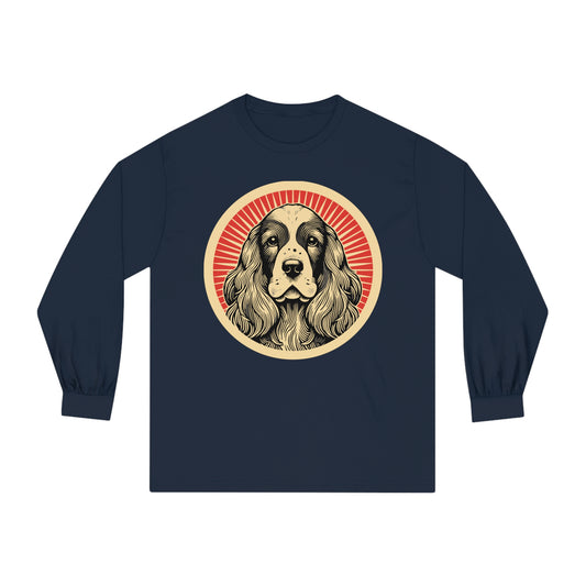 English Cocker Spaniel Long Sleeve Tee for Adults