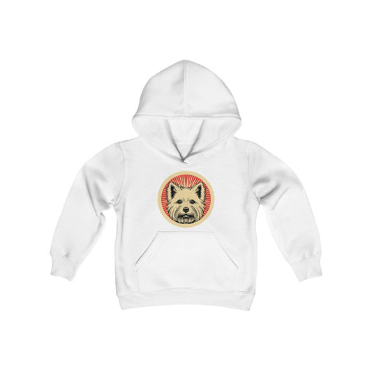 West Highland White Terrier Heavy Hoodie for Kids