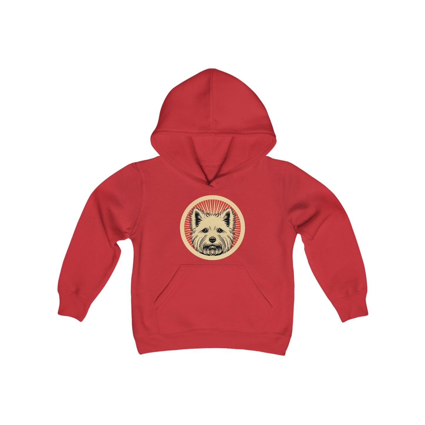 West Highland White Terrier Heavy Hoodie for Kids