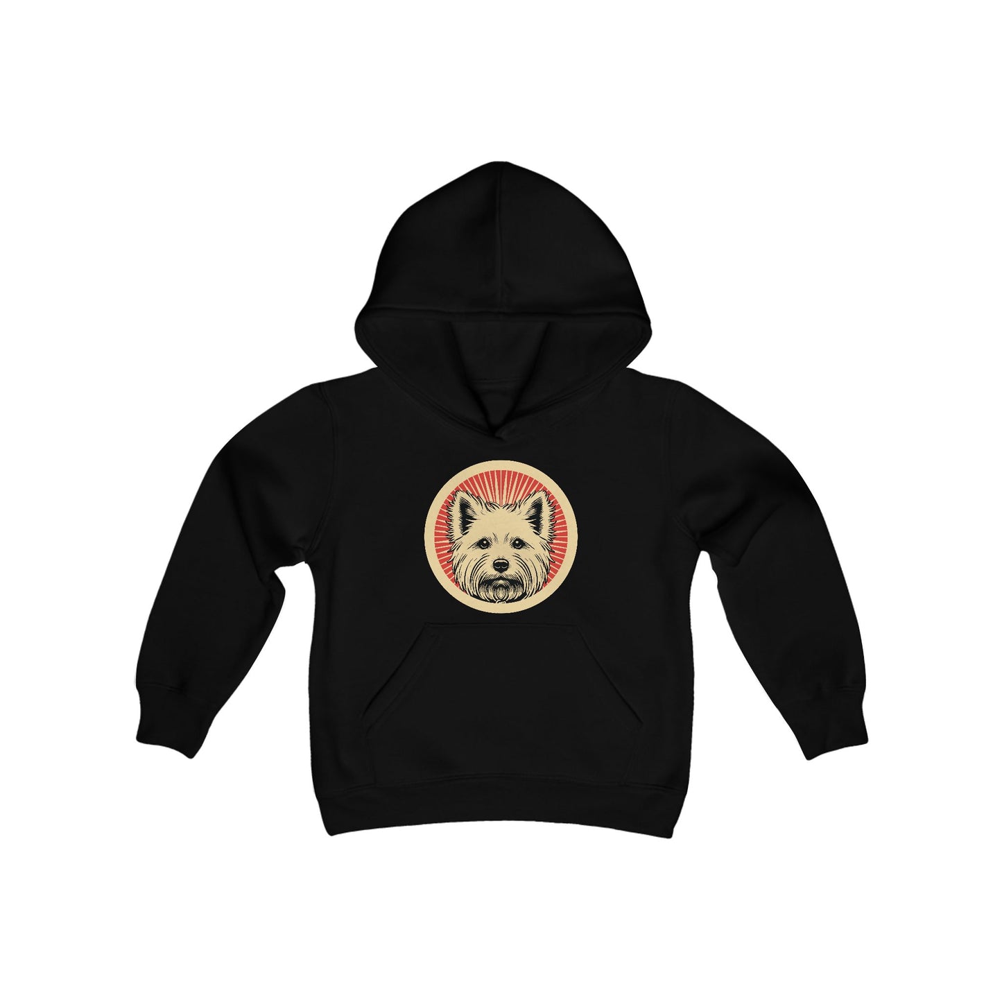 West Highland White Terrier Heavy Hoodie for Kids