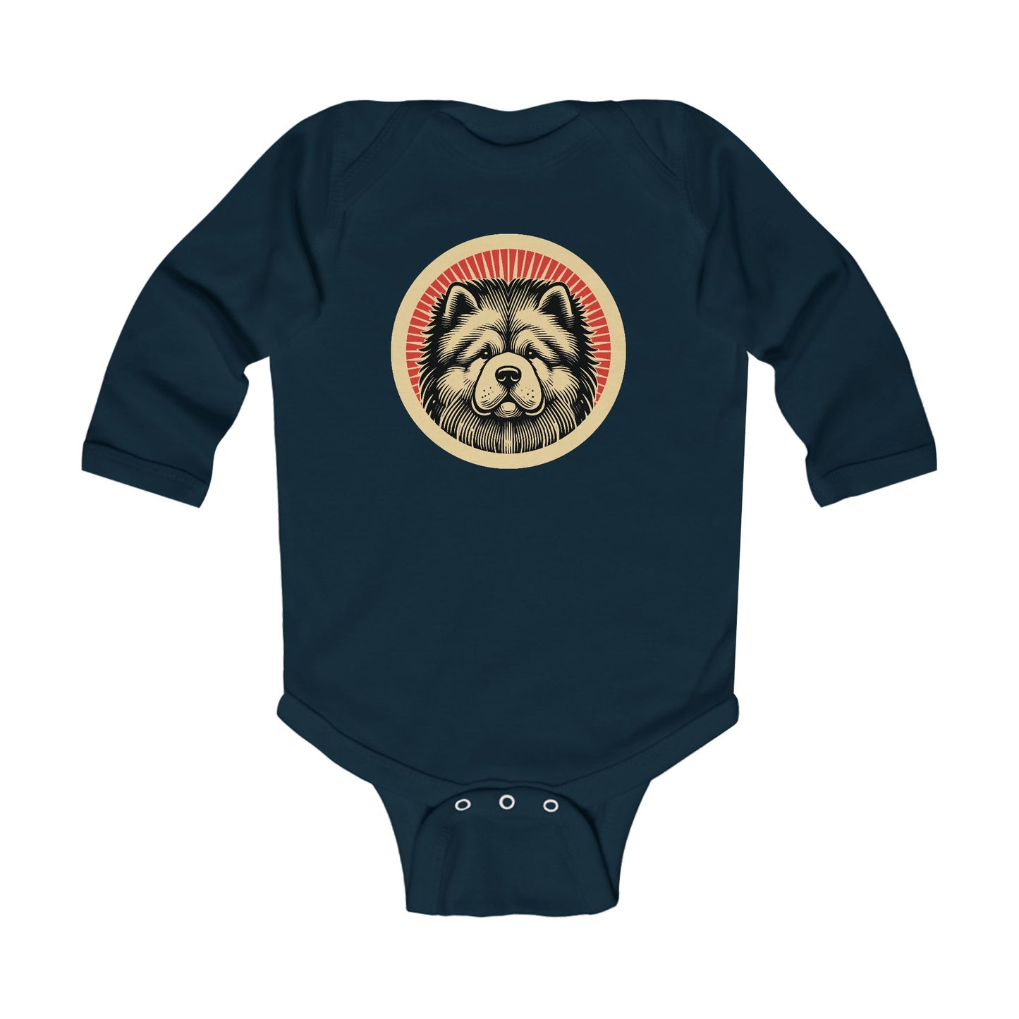 Chow Chow Long Sleeve Bodysuit for Infants