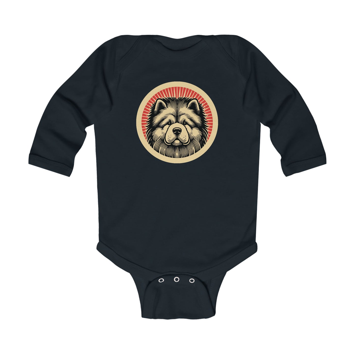 Chow Chow Long Sleeve Bodysuit for Infants