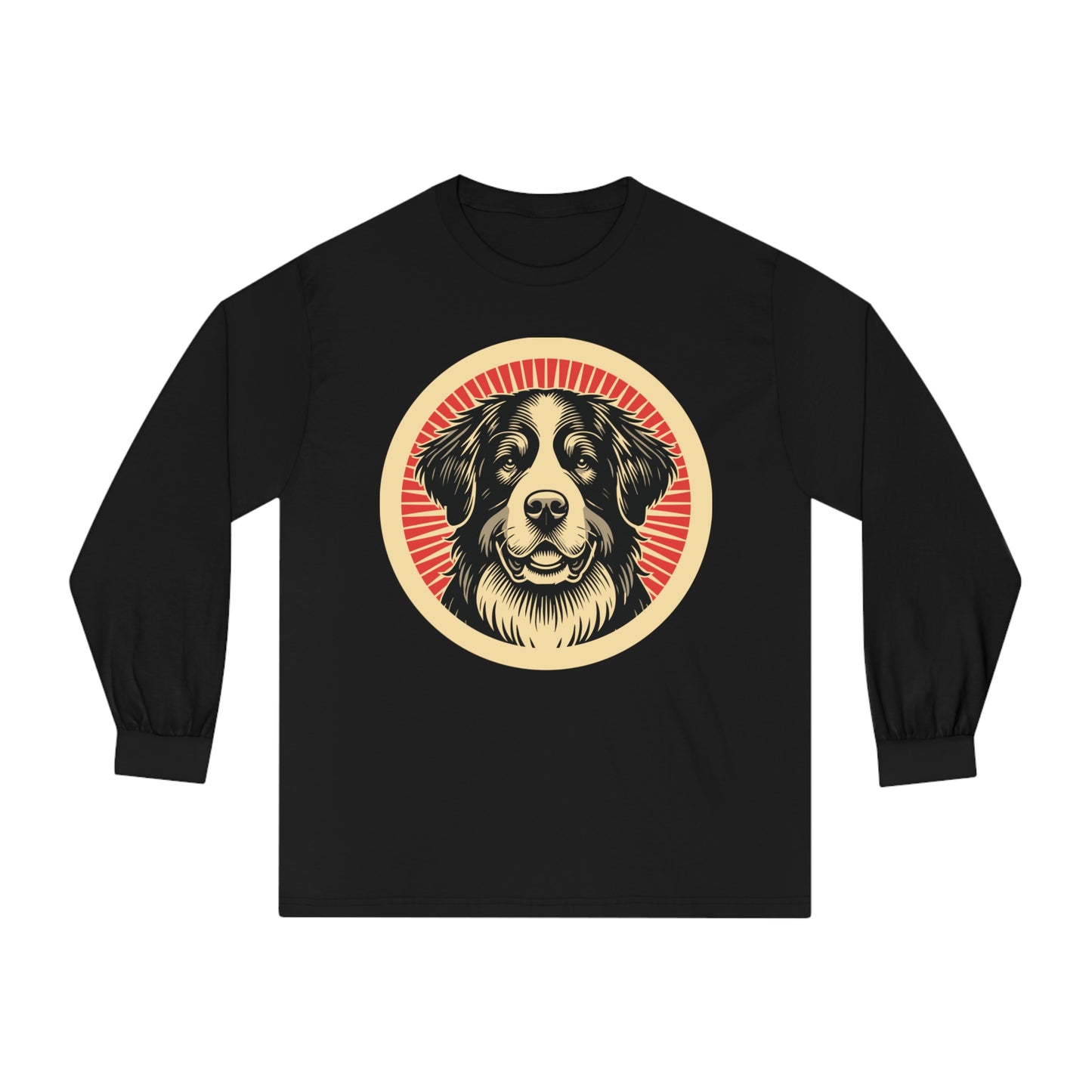 Bernese Mountain Dog Long Sleeve Tee for Adults