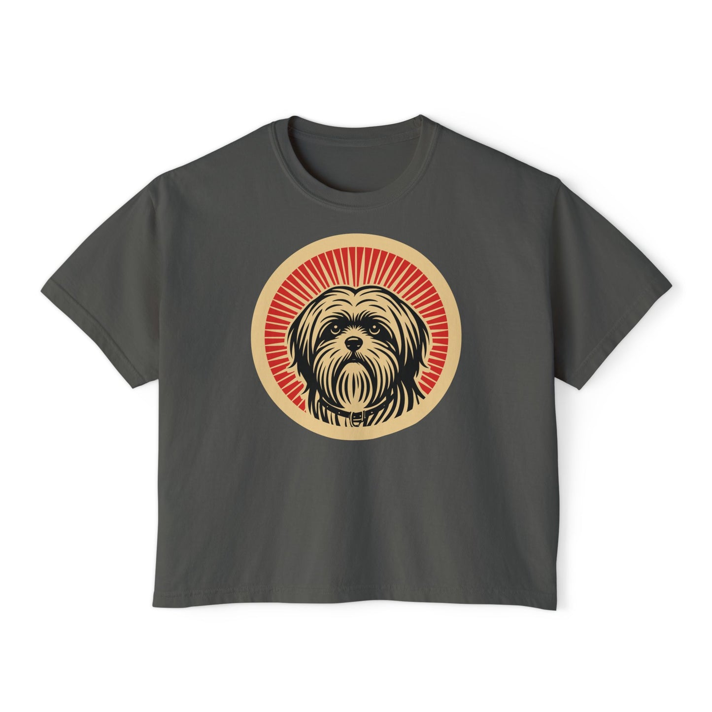 Lhasa Apso Boxy Tee for Women