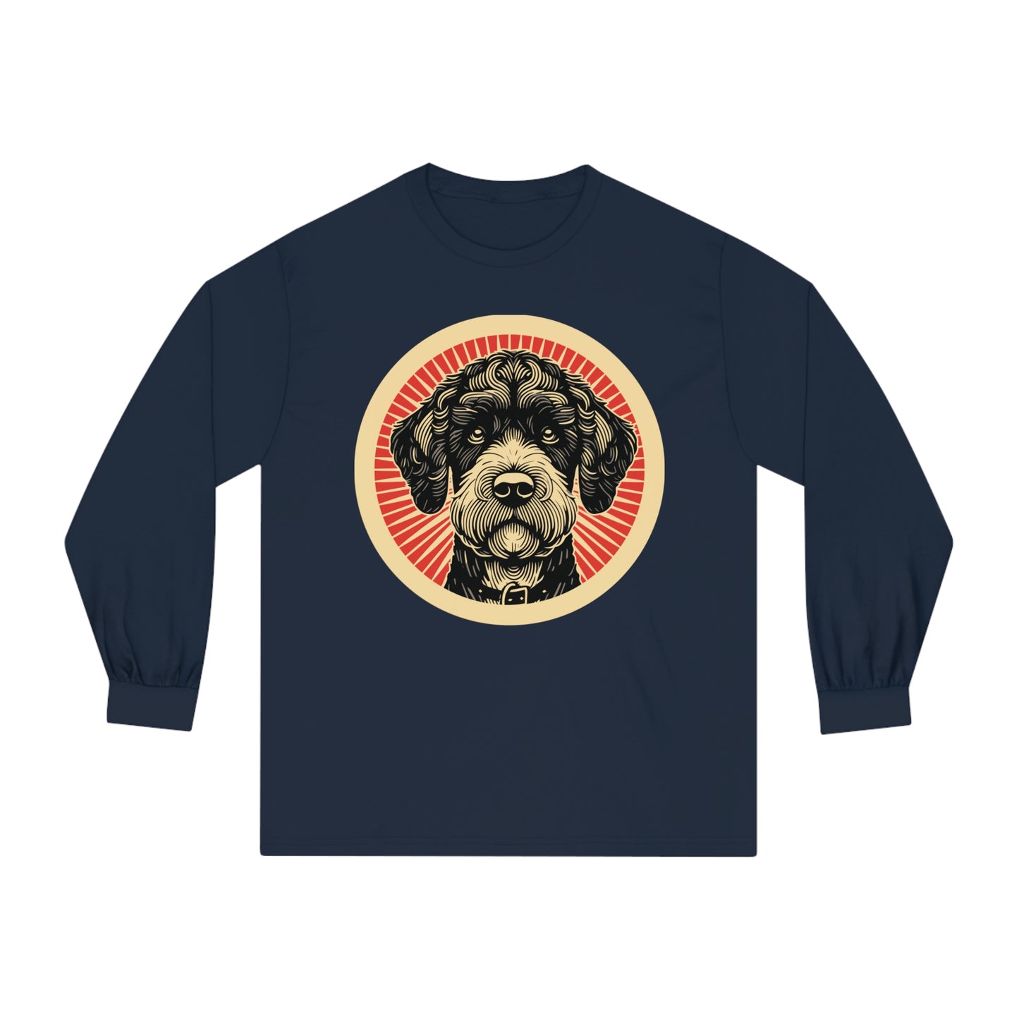 Boxerdoodle Long Sleeve Tee for Adults