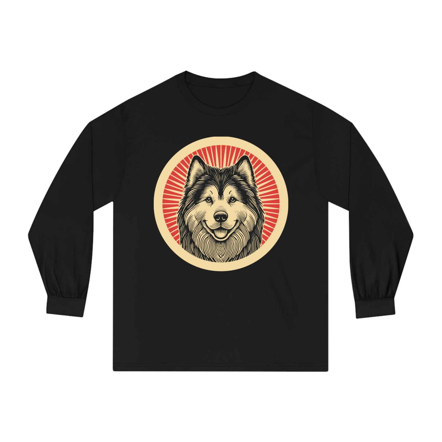 Alaskan Malamute Long Sleeve Tee for Adults