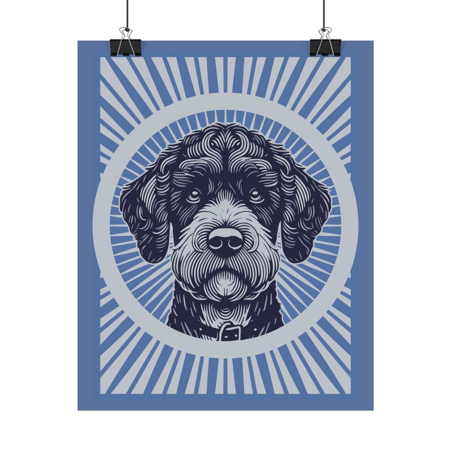 Boxerdoodle Art Print