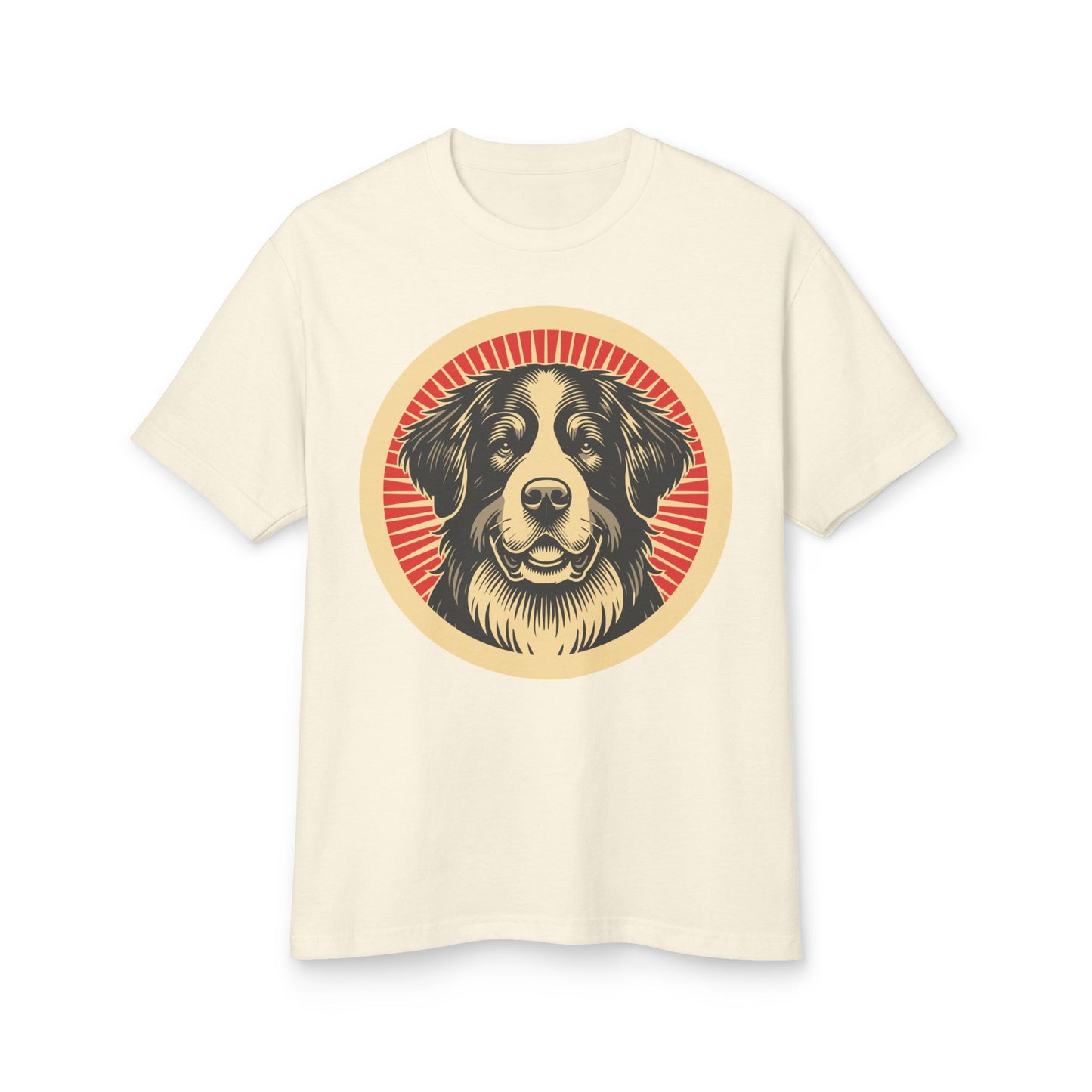 Bernese Mountain Dog Heavyweight Cotton T-Shirt for Adults