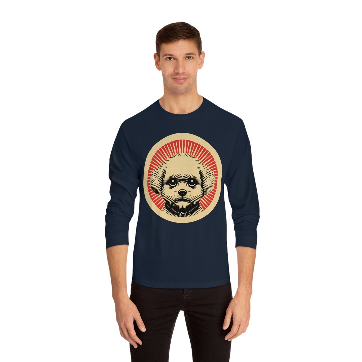 Bichon Frise Long Sleeve Tee for Adults