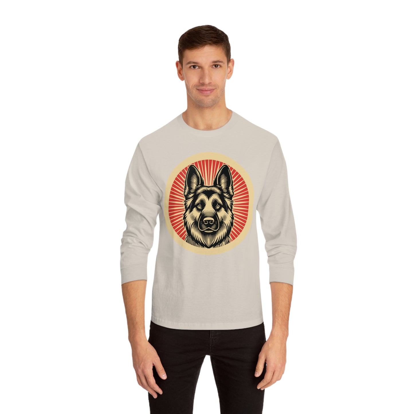 German Shepherd Long Sleeve Tee for Adults