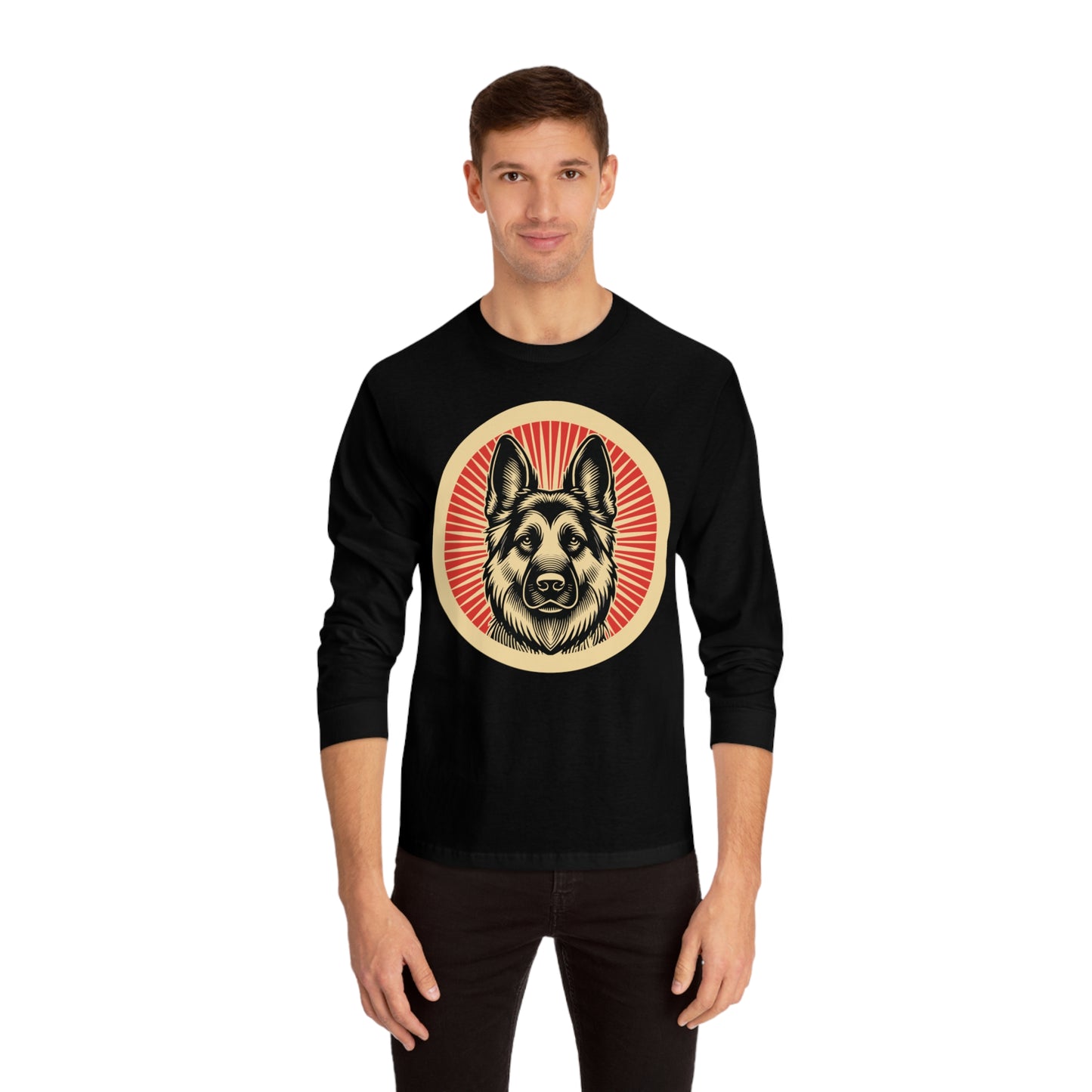 German Shepherd Long Sleeve Tee for Adults