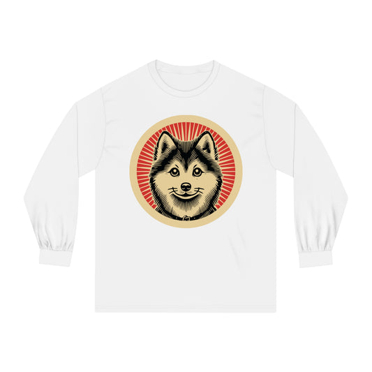 Pomsky Long Sleeve Tee for Adults