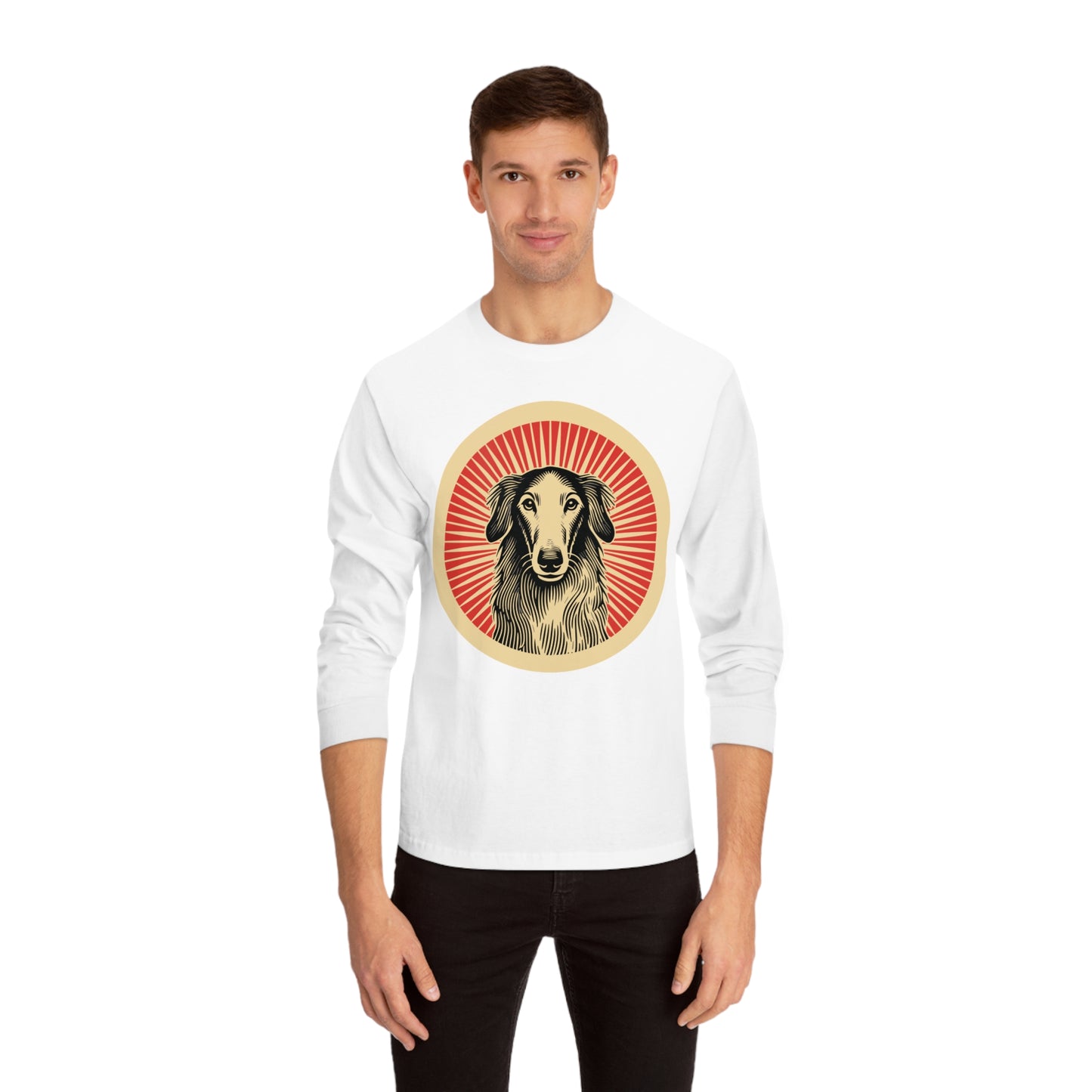 Borzoi Long Sleeve Tee for Adults