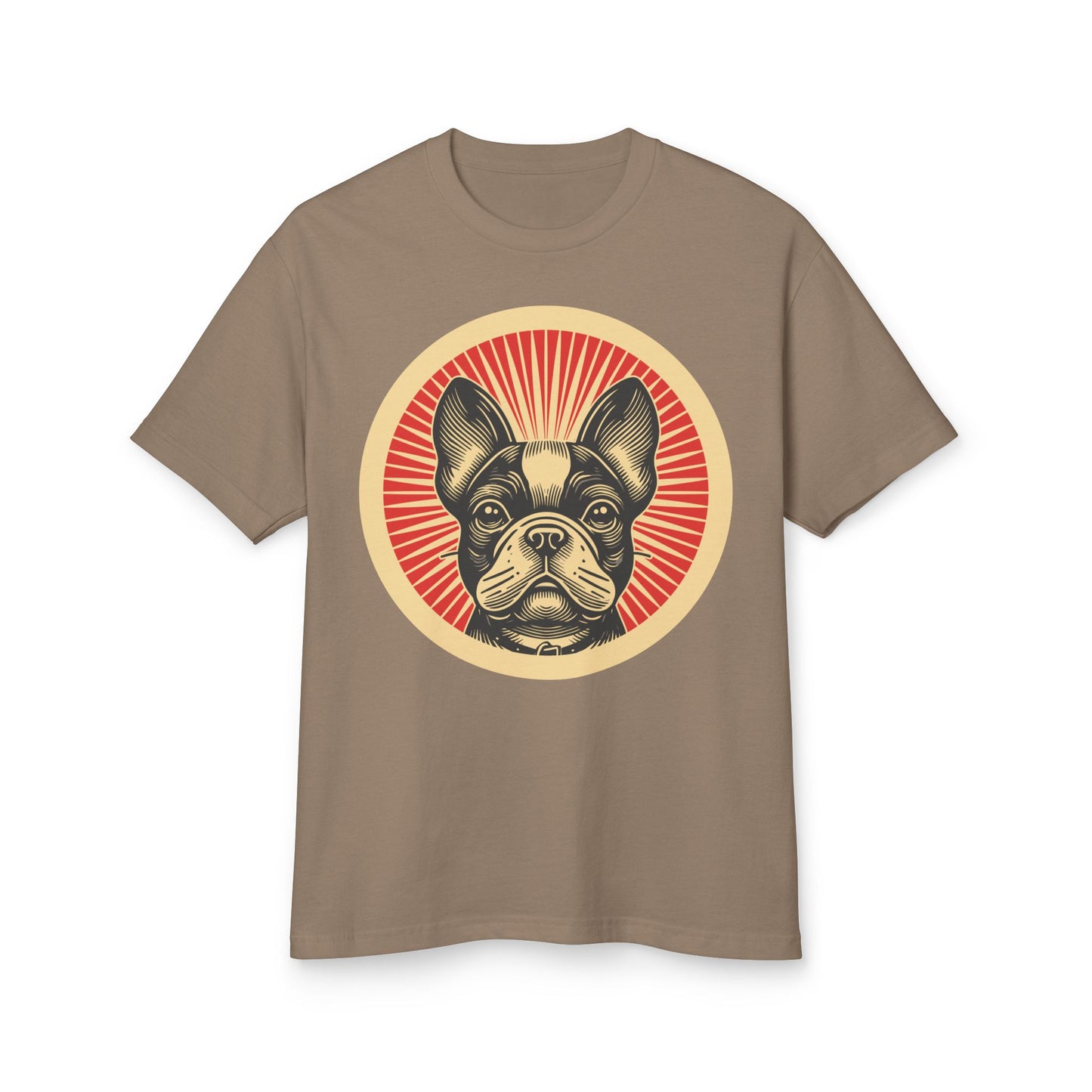 French Bulldog Heavyweight Cotton T-Shirt for Adults