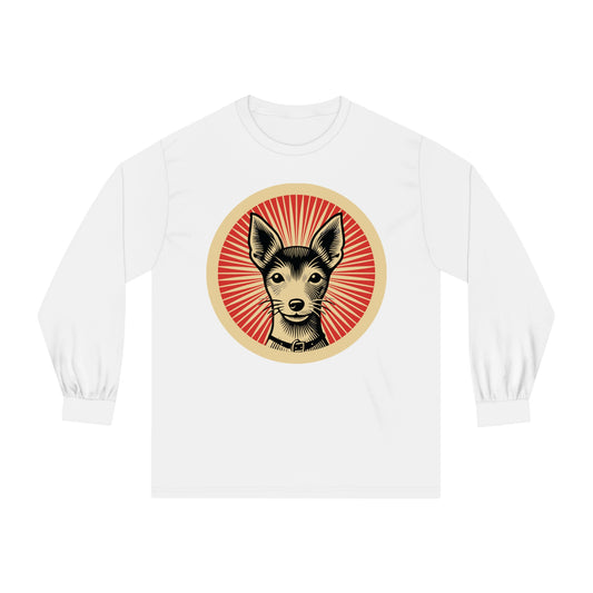 Toy Fox Terrier Long Sleeve Tee for Adults
