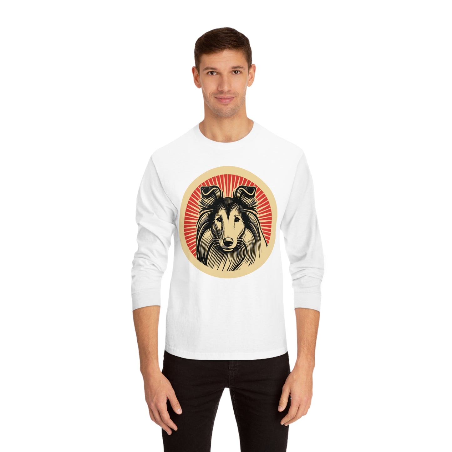Collie Long Sleeve Tee for Adults