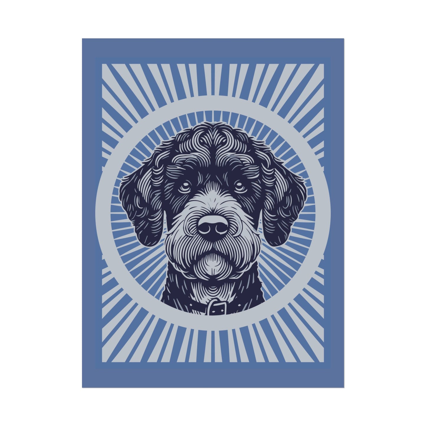 Boxerdoodle Art Print