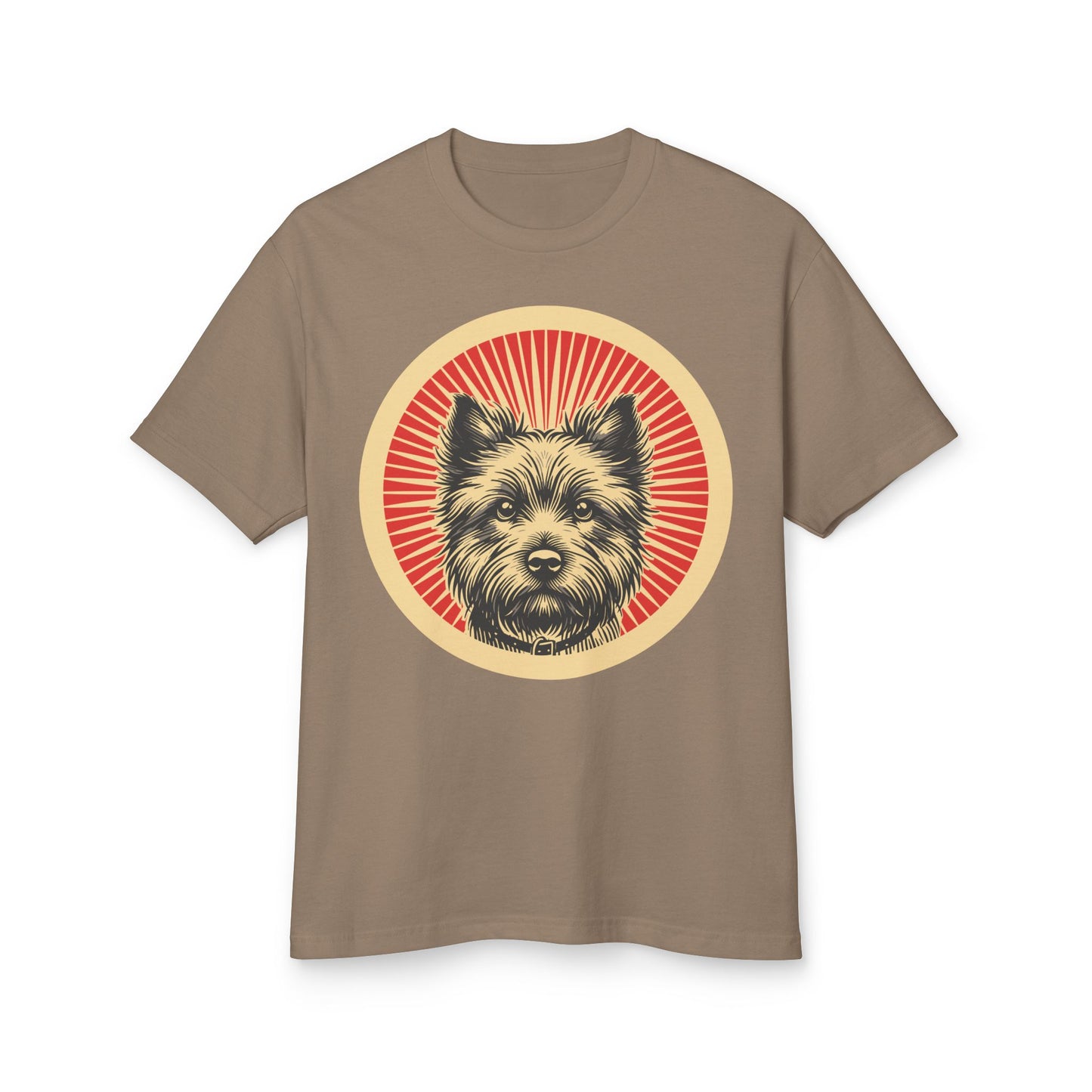 Cairn Terrier Heavyweight Cotton T-Shirt for Adults