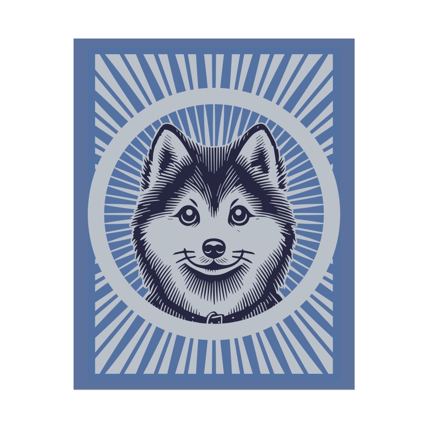 Pomsky Art Print