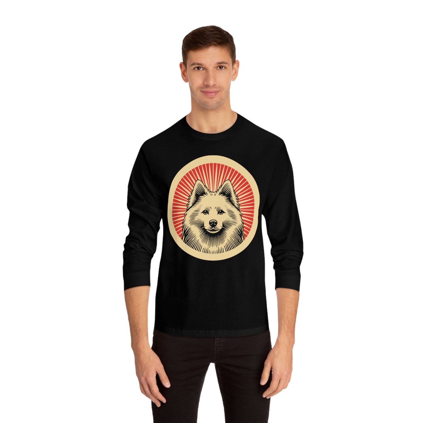 American Eskimo Dog Long Sleeve Tee for Adults