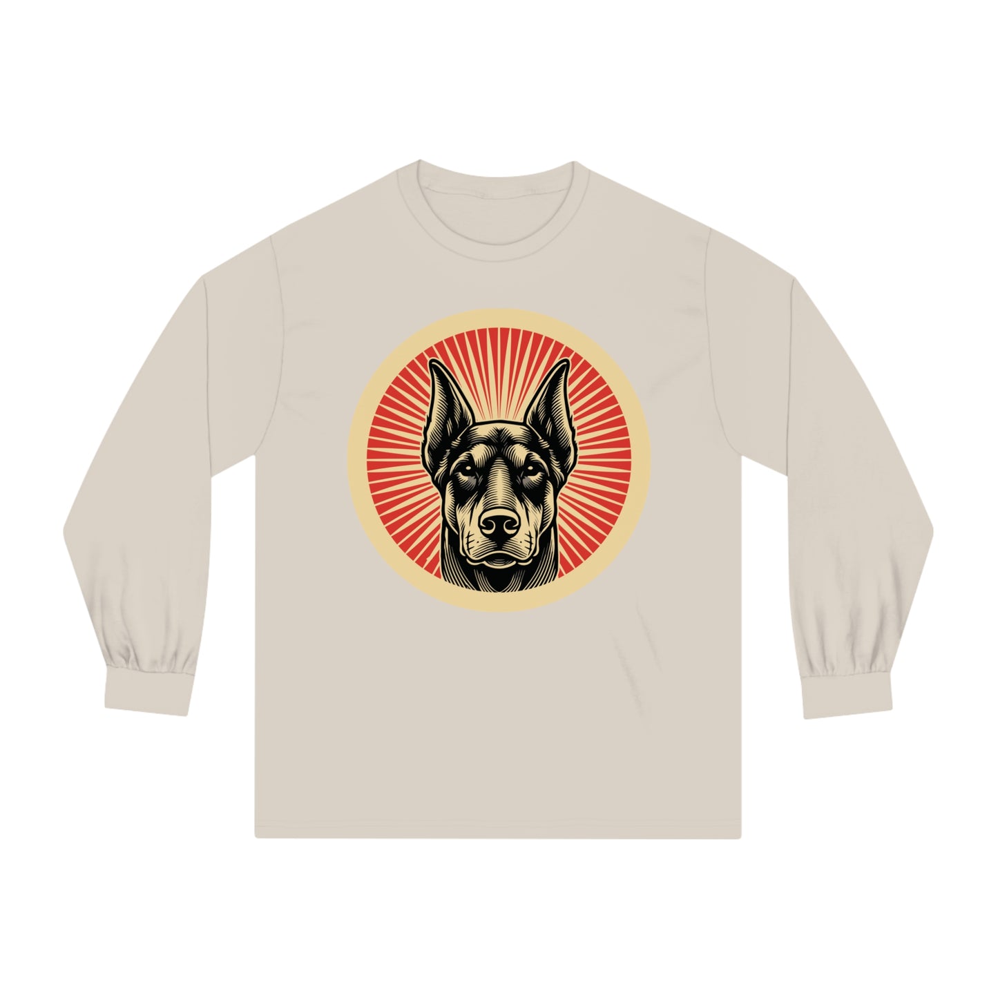 Doberman Pinscher Long Sleeve Tee for Adults