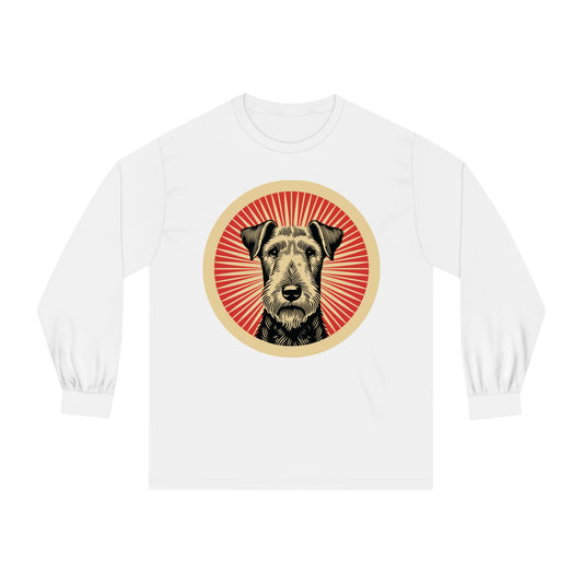Airedale Terrier Long Sleeve Tee for Adults