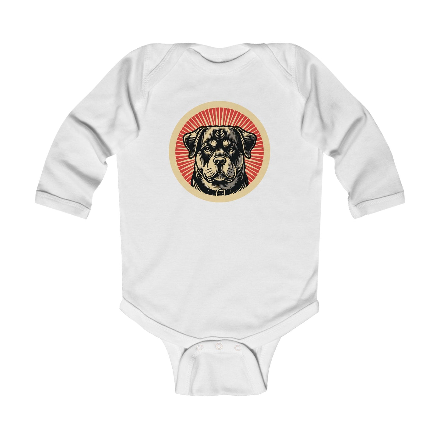 Rottweiler Long Sleeve Bodysuit for Infants