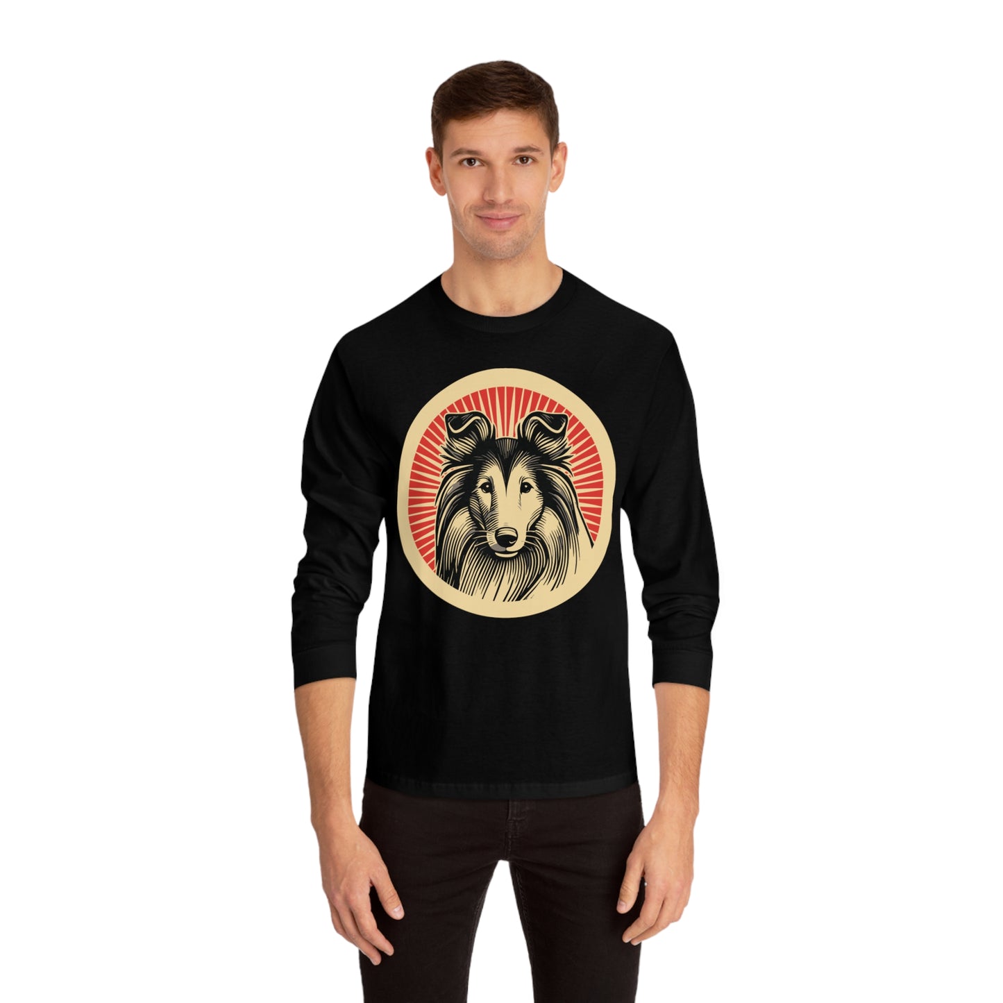 Collie Long Sleeve Tee for Adults