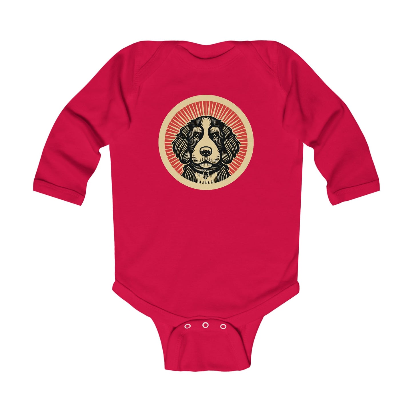Bernedoodle Long Sleeve Bodysuit for Infants