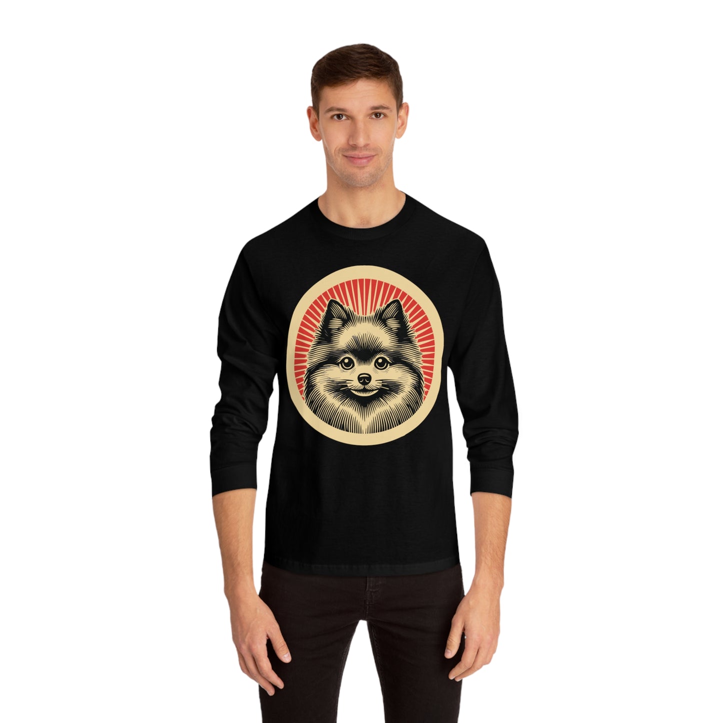 Pomeranian Long Sleeve Tee for Adults