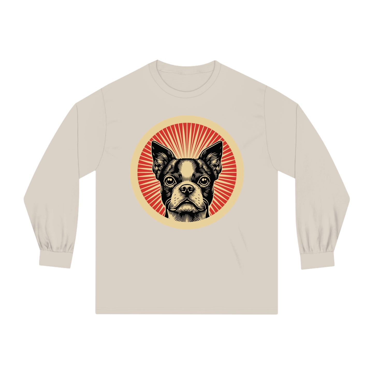 Boston Terrier Long Sleeve Tee for Adults