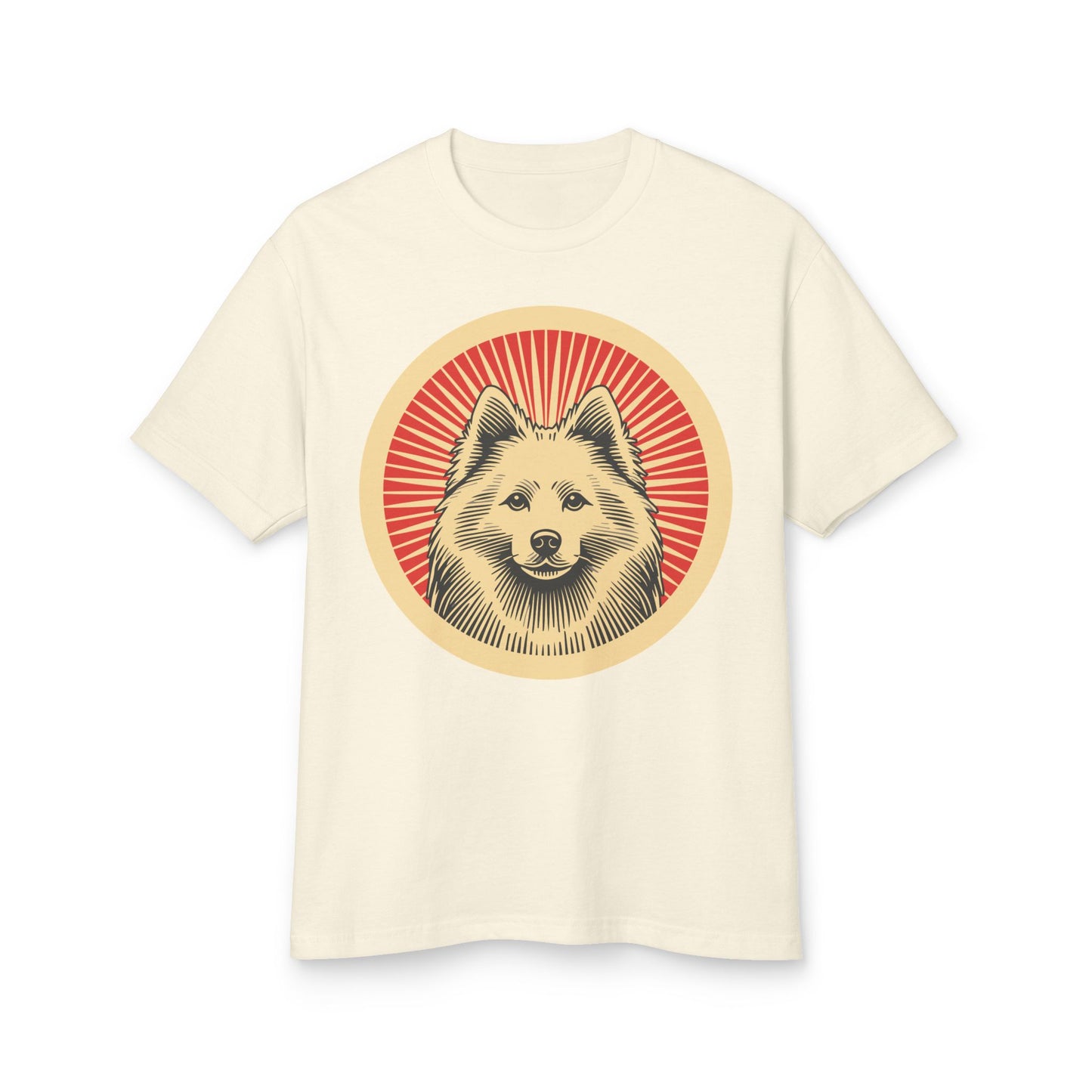 American Eskimo Dog Heavyweight Cotton T-Shirt for Adults