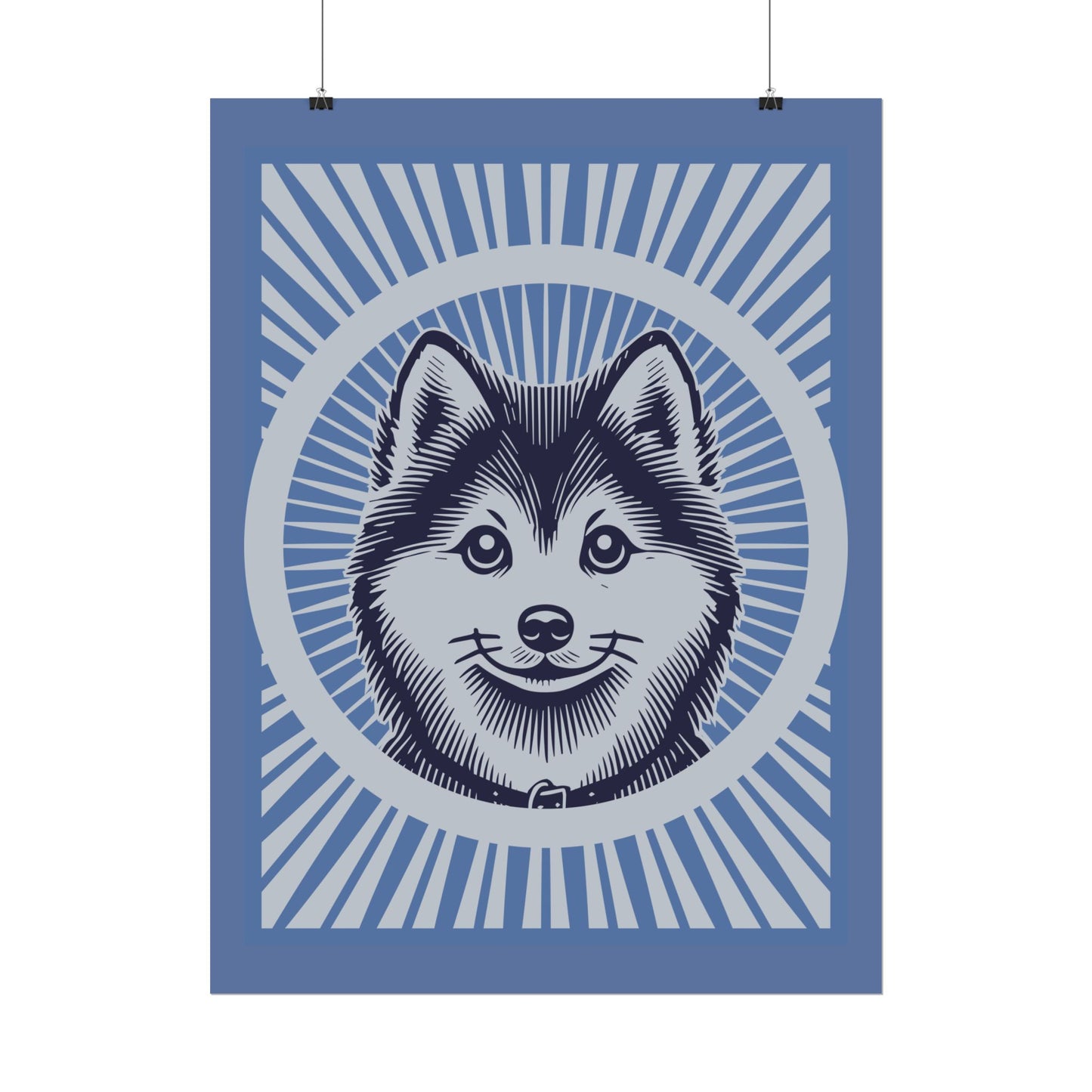 Pomsky Art Print
