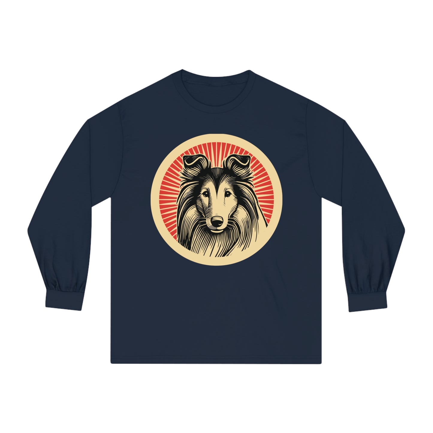 Collie Long Sleeve Tee for Adults