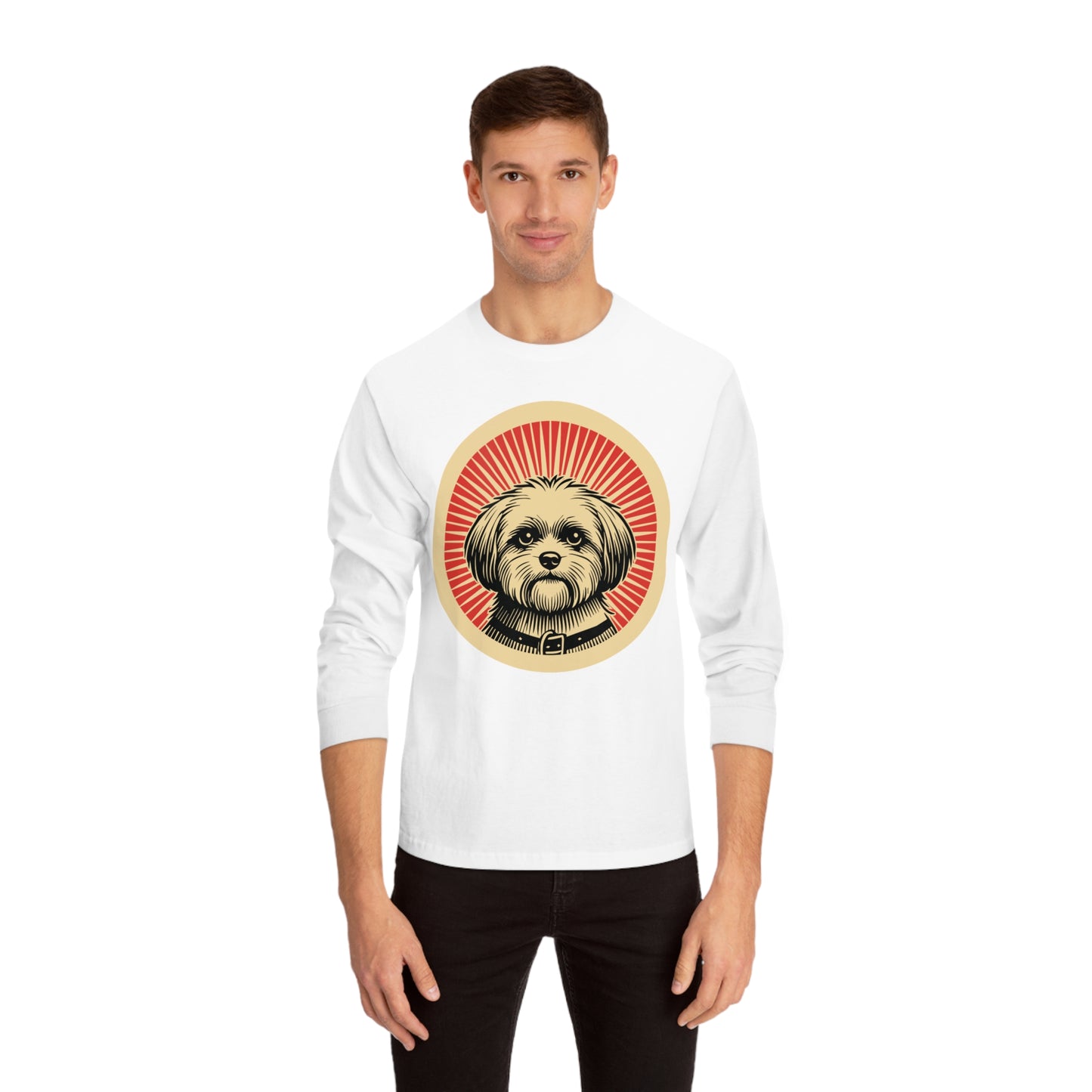 Shihpoo Long Sleeve Tee for Adults